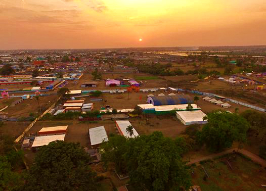 Sri Alakhpuriji Siddha Peeth Parampara Camp from the air